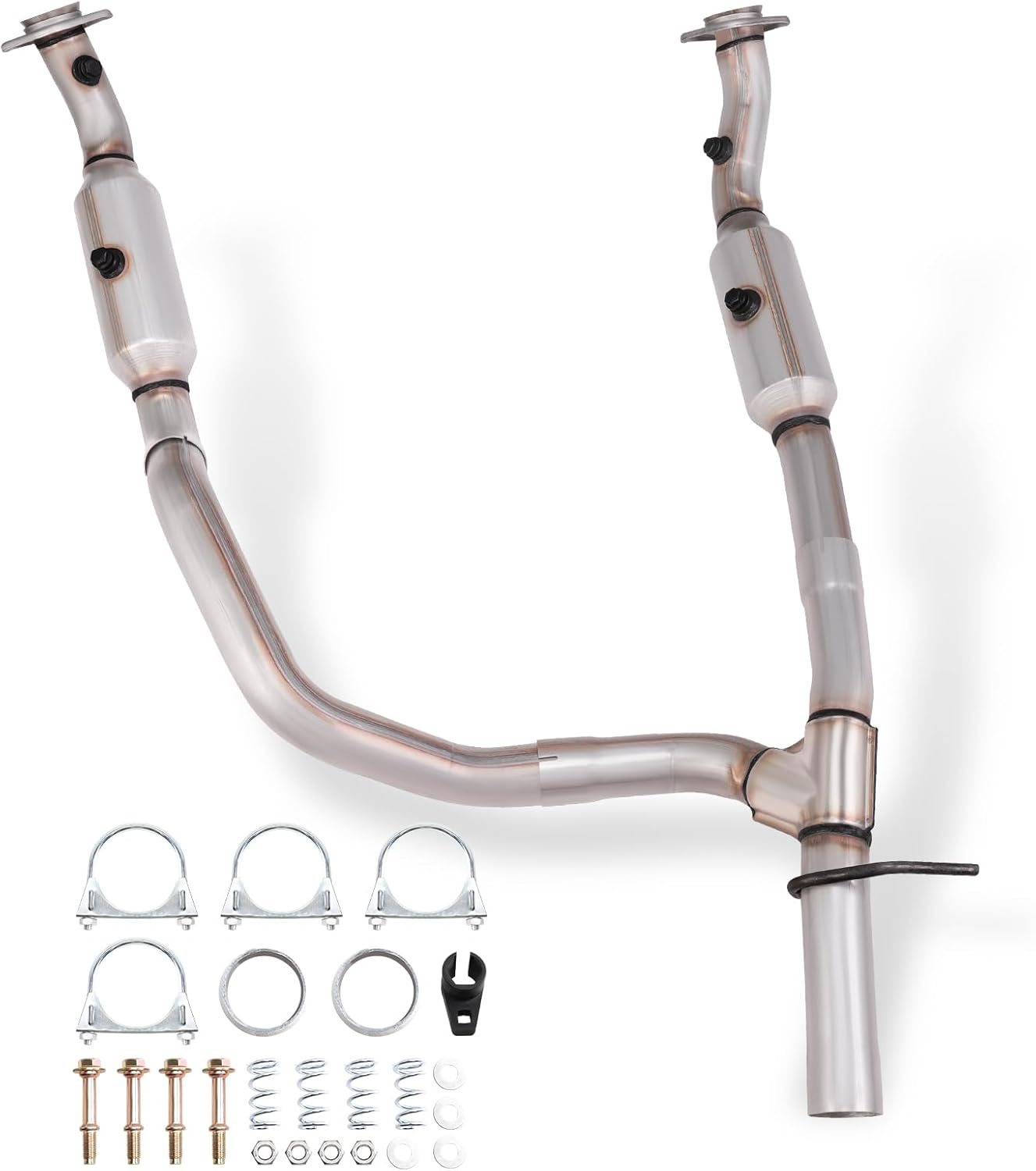 Catalytic Converter Kit Compatible with E150 2009-2014 4.6L V8, E250 2009-2014 4.6L V8, Reference OE 645789 3041038, EPA Compliant