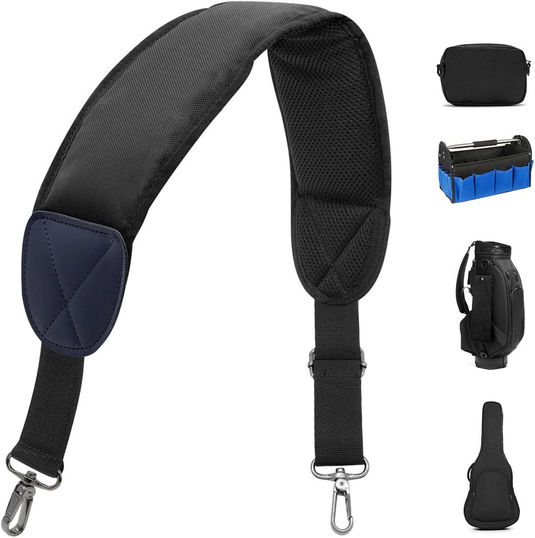 Barudan Golf Bag Strap Replacement Universal Single Shoulder Strap fits for All Brand Golf Bags
