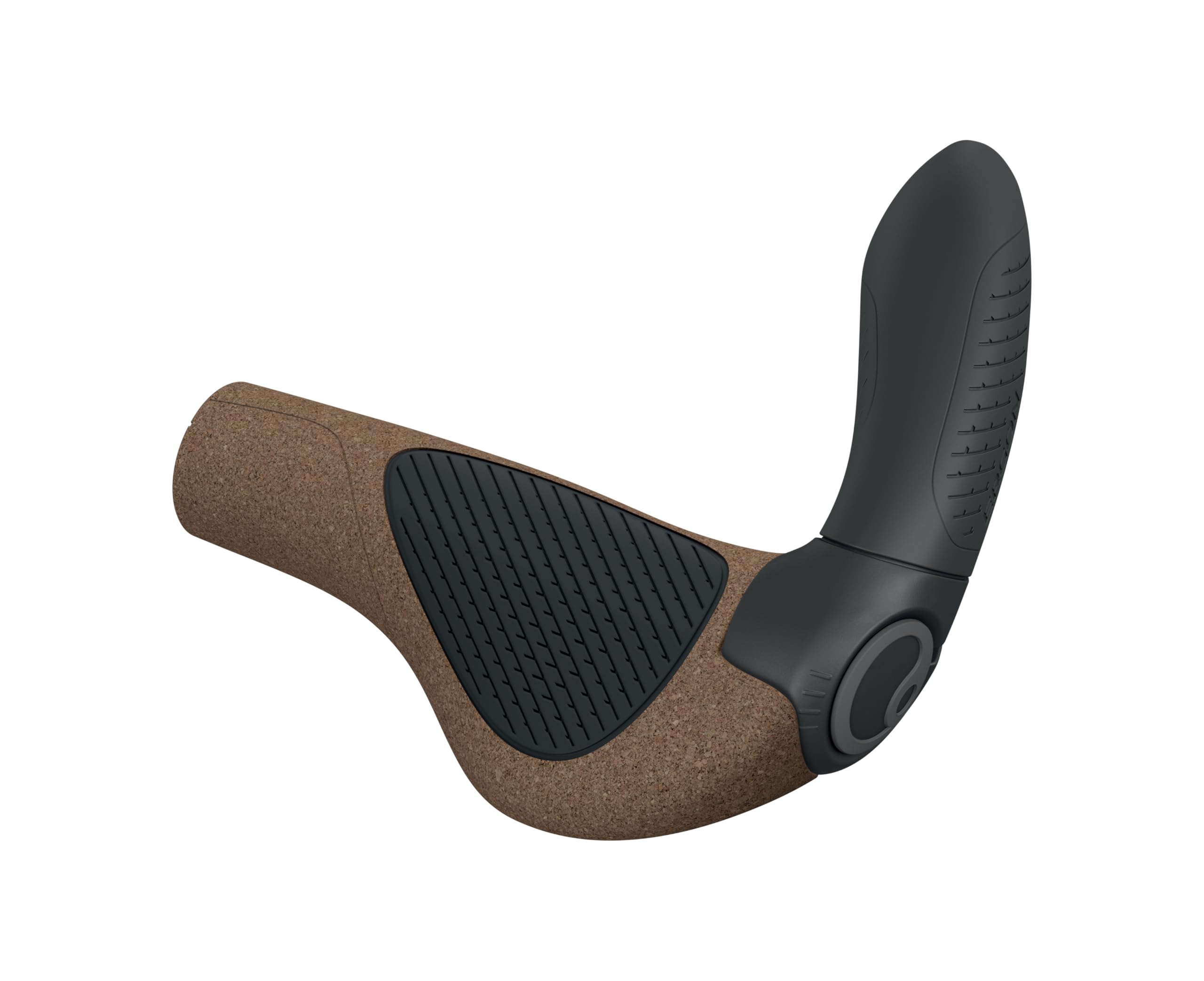 Ergon GP4 EVO Bicycle Grips with built in Bar Ends, Biokork, Large