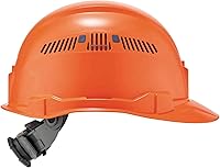 Vista 9 de Casco duro ventilado estilo gorra, con suspensión de trinquete, Clase C, Ergodyne Skullerz 8972, naranja