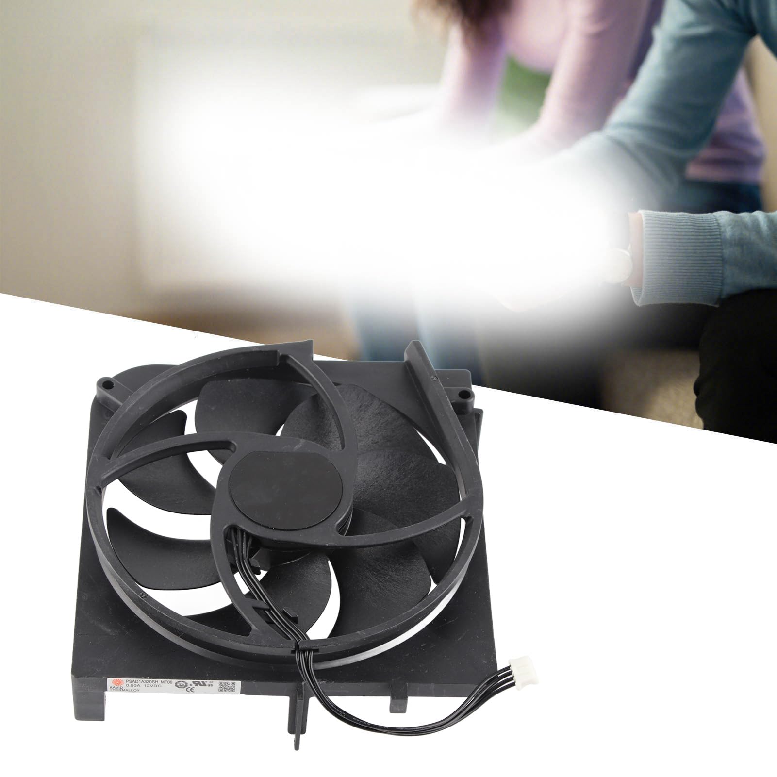 Sxhlseller Ventilateur de Refroidissement Interne de Jeu, Connexion d'alimentation à 4 Broches, Console de Jeu de Remplacement Intégrée pour Series S, Ventilateur de Refroidissement