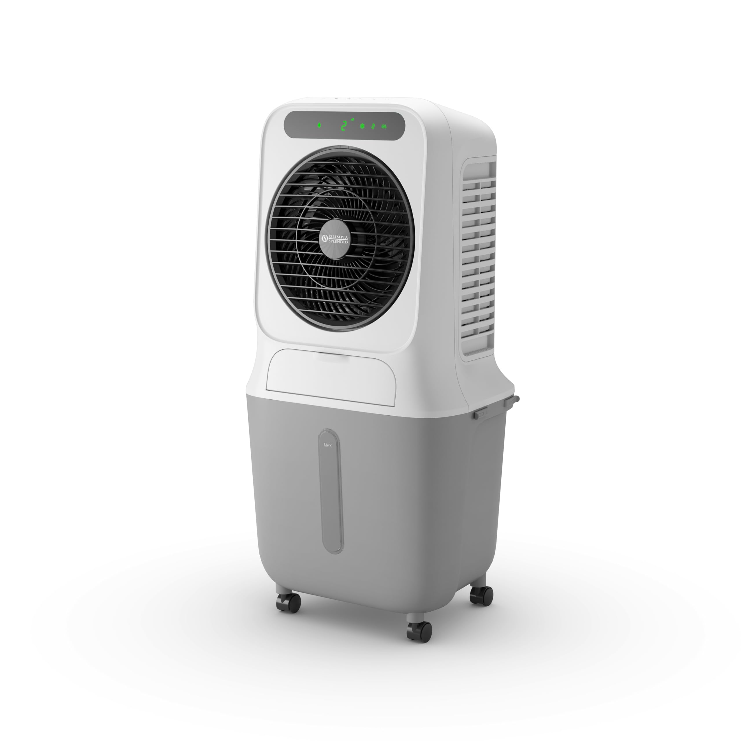 Olimpia Splendid, Peler 25 Wifi Raffrescatore Evaporativo, 25 Litri, Purificatore d'Aria con Pannello Evaporativo, Raffrescamento Potente, Ventilazione, Display Touchscreen,