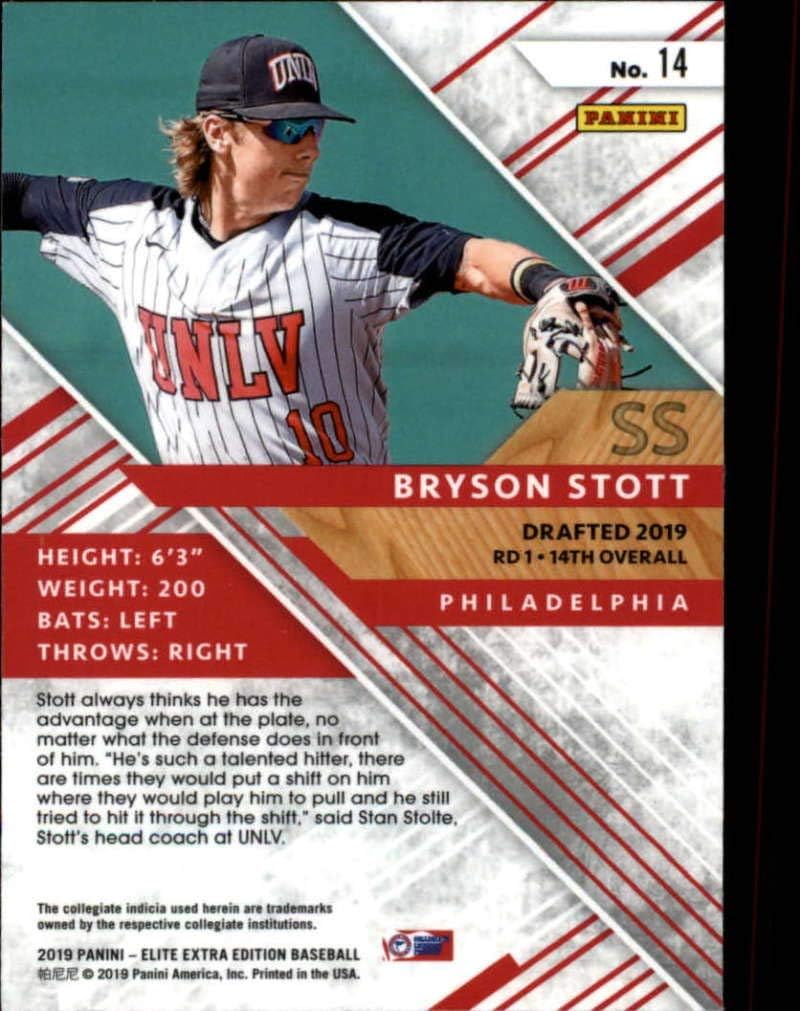 2019 Elite Extra Edition EEE Opti-Chrome #16 Corbin Carroll Arizona Diamondbacks Official Collegiate Panini Baseball Card
