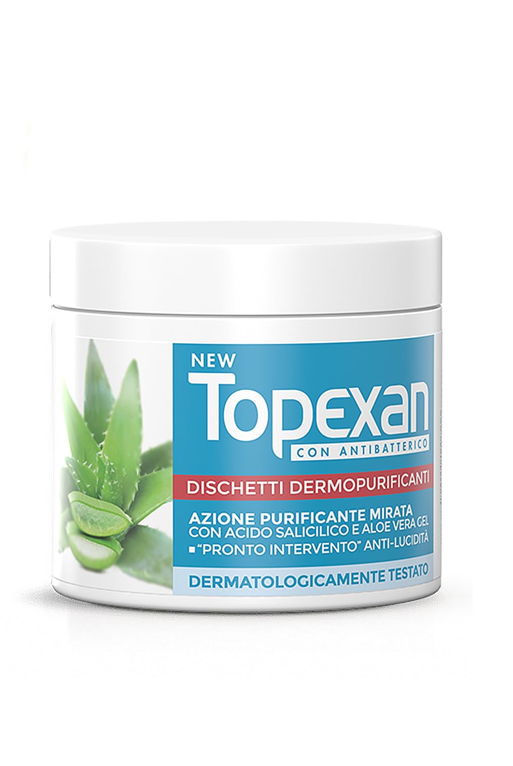 NewTopexan Antibatterico Dischetti Dermopurificanti per Viso Confezione da 66 Unità