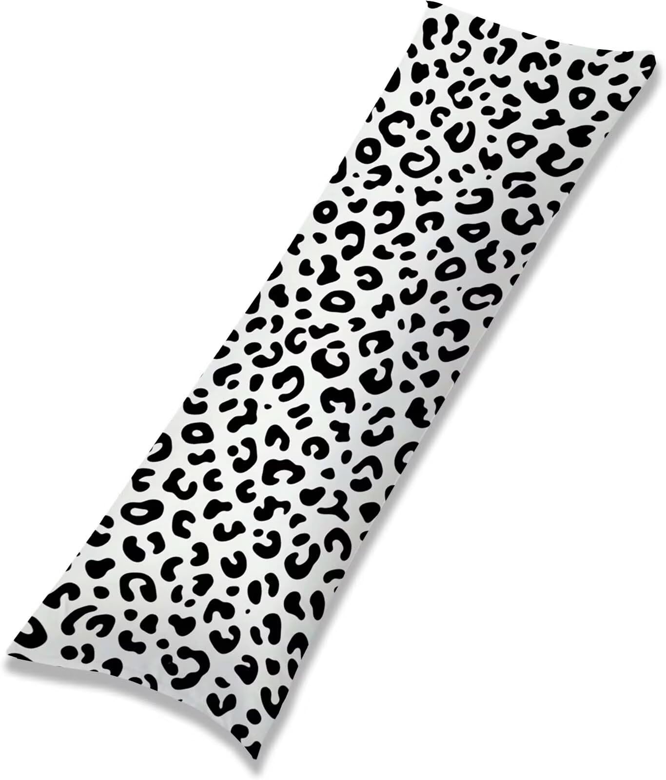Fodera Cuscino 50 x 150 cm, Bianco e nero - 2 Lino Copricuscini Letto, | con Invisibile Cerniera, Morbida e Traspirante, per biancheria da letto, divano, hotel, chi dorme sul fianco Astratto j-181