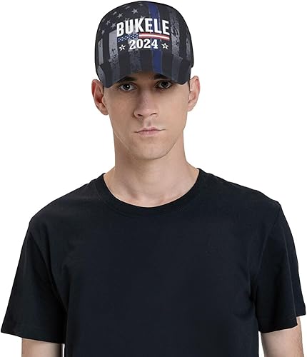 Miniatura 7 de Nayib Bukele 2024 - Gorra Tucker Gorras de béisbol ajustables, color negro, Negro -