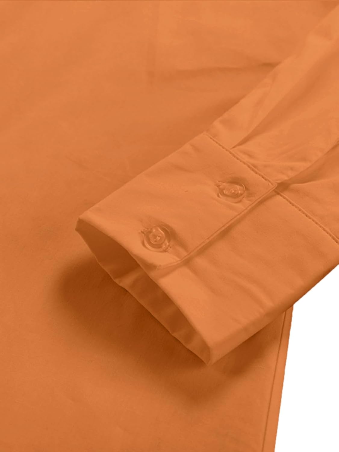 LYANER Women's Casual Shirt Dress Collar V Neck Button Down Loose Long Sleeve Mini Dresses - Image 5