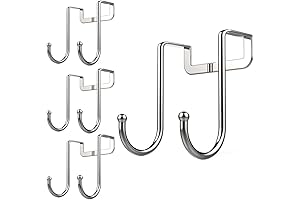 Poeland Over the Cabinet Door Double Hooks: A Space-Saving Solution for Your Kitchen