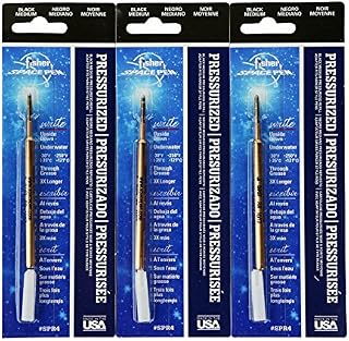 Fisher Space Pen 3 Pack Black SPR4 Refills for Bullet