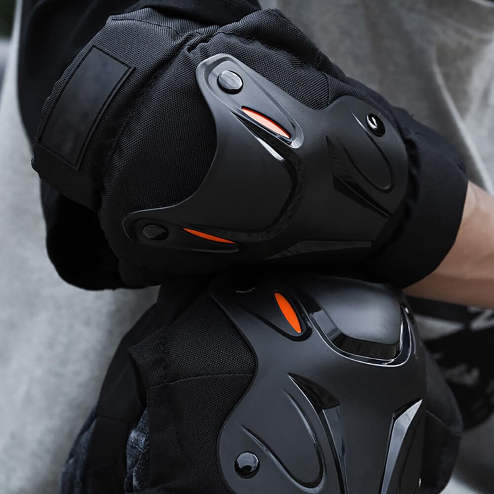 Ginocchiere Protettive - 1 Paio, Regolabili, Per Skateboard, Bici, Moto | Design Ergonomico Con Articolazione - Foto 5