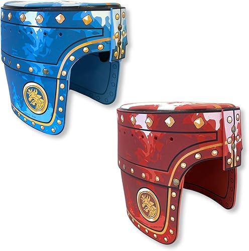 Liontouch - Casco Noble Knight para niños, azulrojo Edad 3-8 años - Talla única Juguete medieval de simulación en espuma para niños Accesorios de
