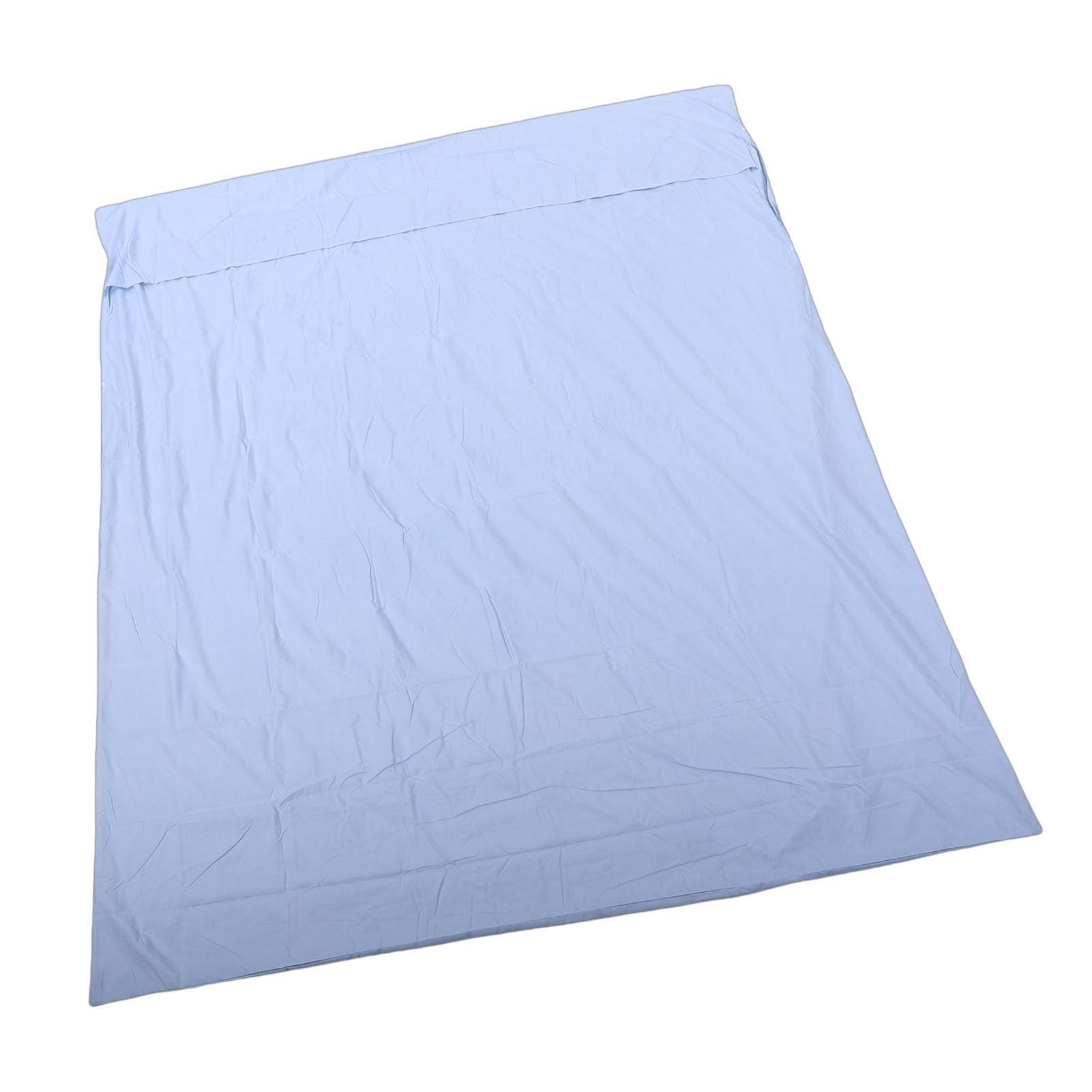 Ejoyous Forro para Saco de Dormir, Sábana de Viaje de Poliéster Lavable Portátil, Sábana Ligera para Acampar para Aventuras Al Aire Libre, Doble Uso como Saco de Dormir y Funda Nórdica (Azul Claro)