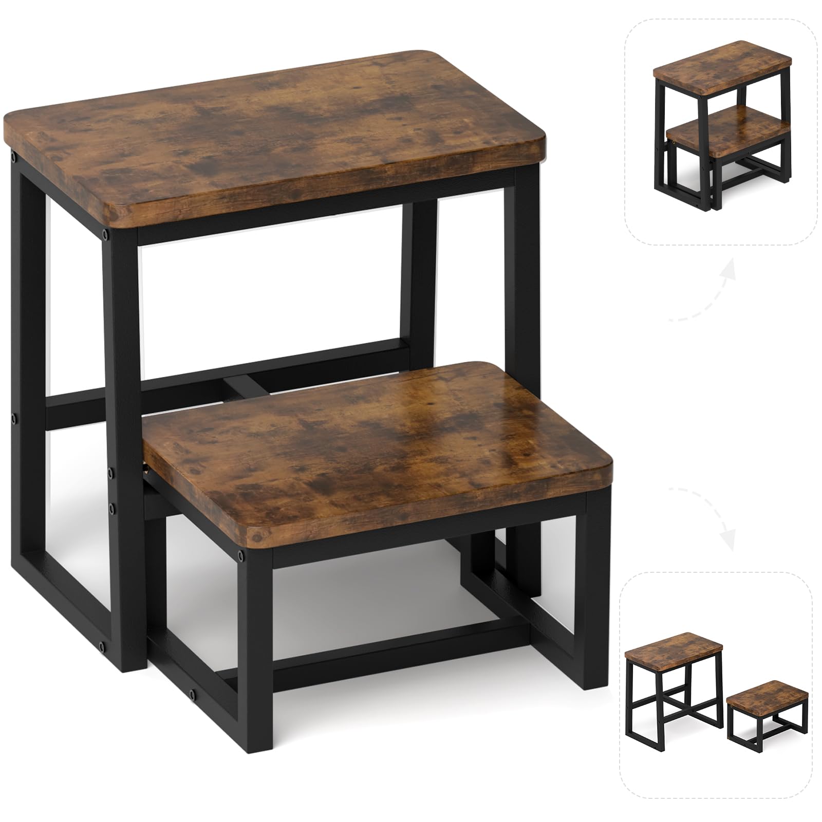 Amazon｜iTsst 2段 踏み台昇降 ステップ台 脚立 2段 フミダイ 3つ形態