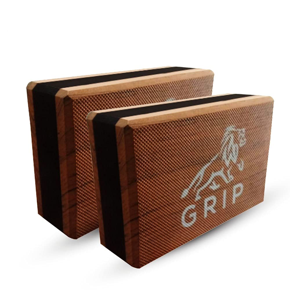 Grip EVA Foam Blocks Brown, High Density Non-Slip Workout Bricks Support and Deepen Poses, Improves Strengthen, Aid Balance & Increase Flexibility - Lightweight | Odor Resistant | Set of 2 | (B094N51933) Amazon Price History, Amazon Price Tracker