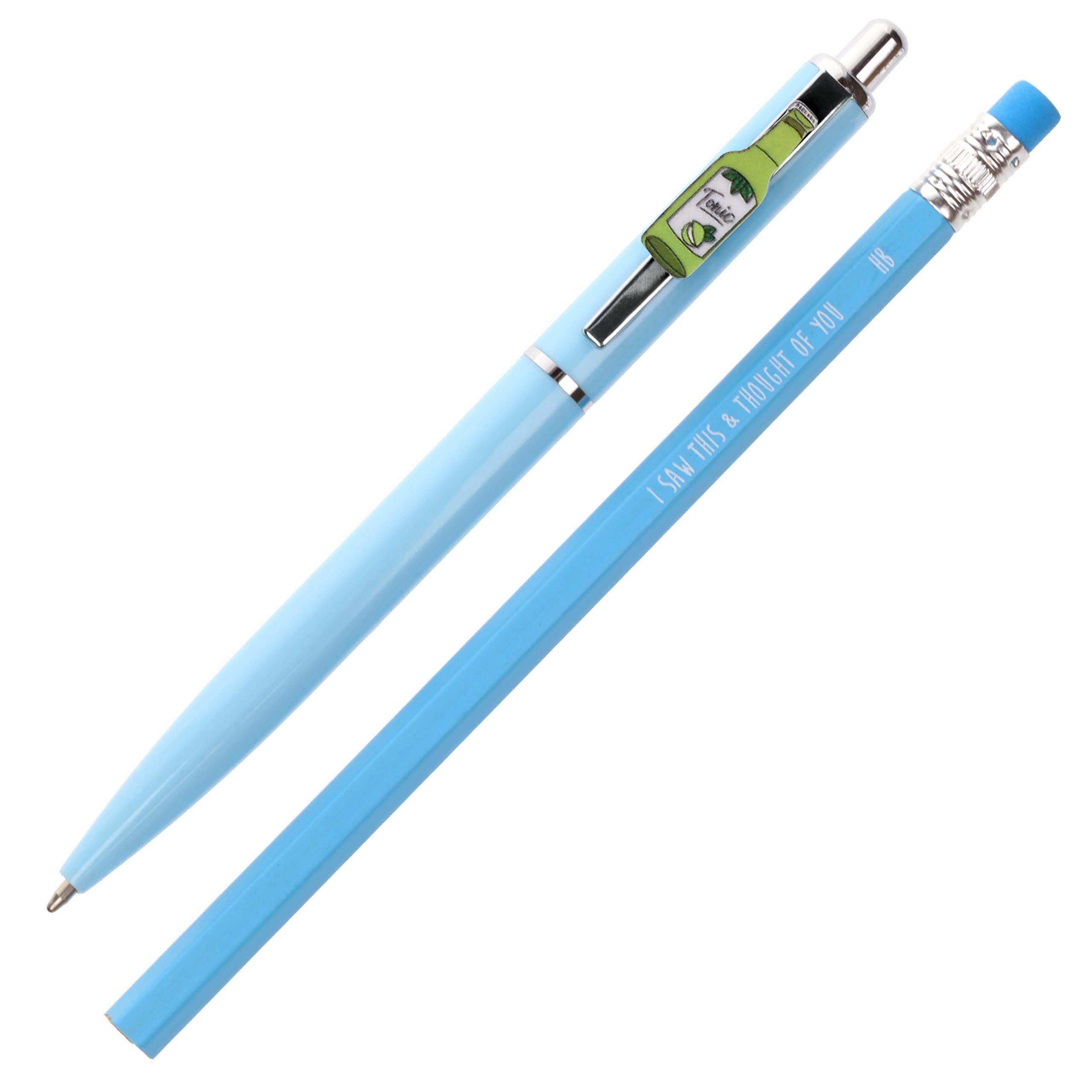 Stands Out, Supplying Outstanding Gifts Tonic Bottle Pen and Pencil Set Charm Topper School Stationary Kits Gift โ image 1