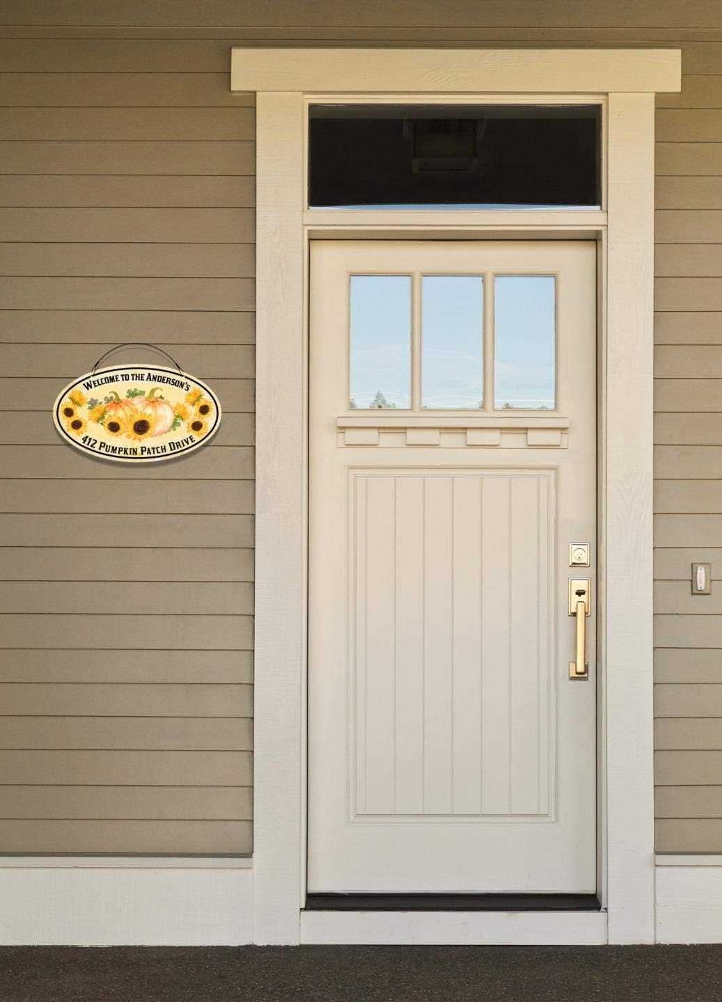 Fall Pumpkin Patch Personalized Small Sized Welcome Sign