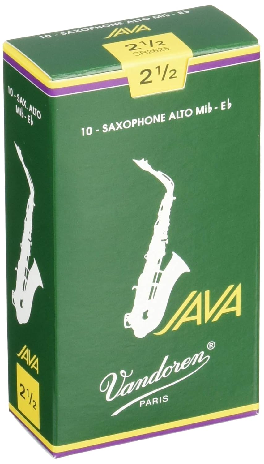 Vandoren SR2625 Alto Sax JAVA Reeds Strength 2.5; Box of 10 Amazon.in