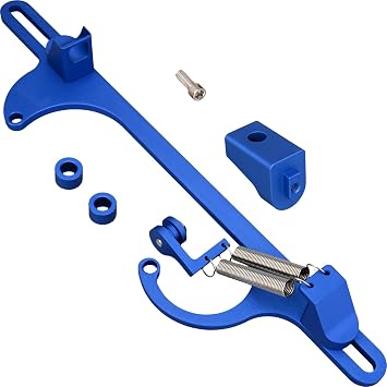 Throttle Cable Bracket 4150 4160 Series Throttle Brackets Billet Adjustable Aluminum Carburetor Bracket Blue