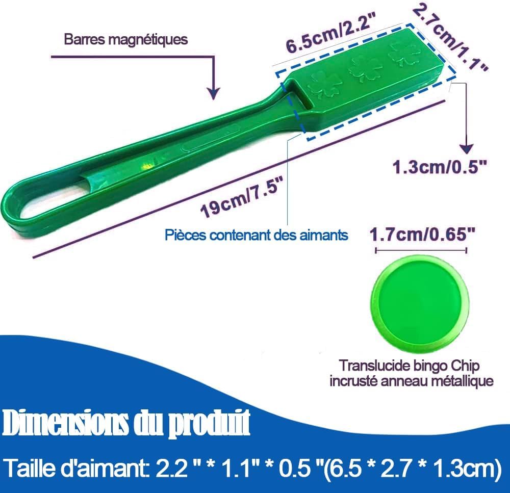 Kit de Bingo Magnétique Jeu Éducatif pour Enfants et Accessoire Pratique de Stockage (6 Ensembles)