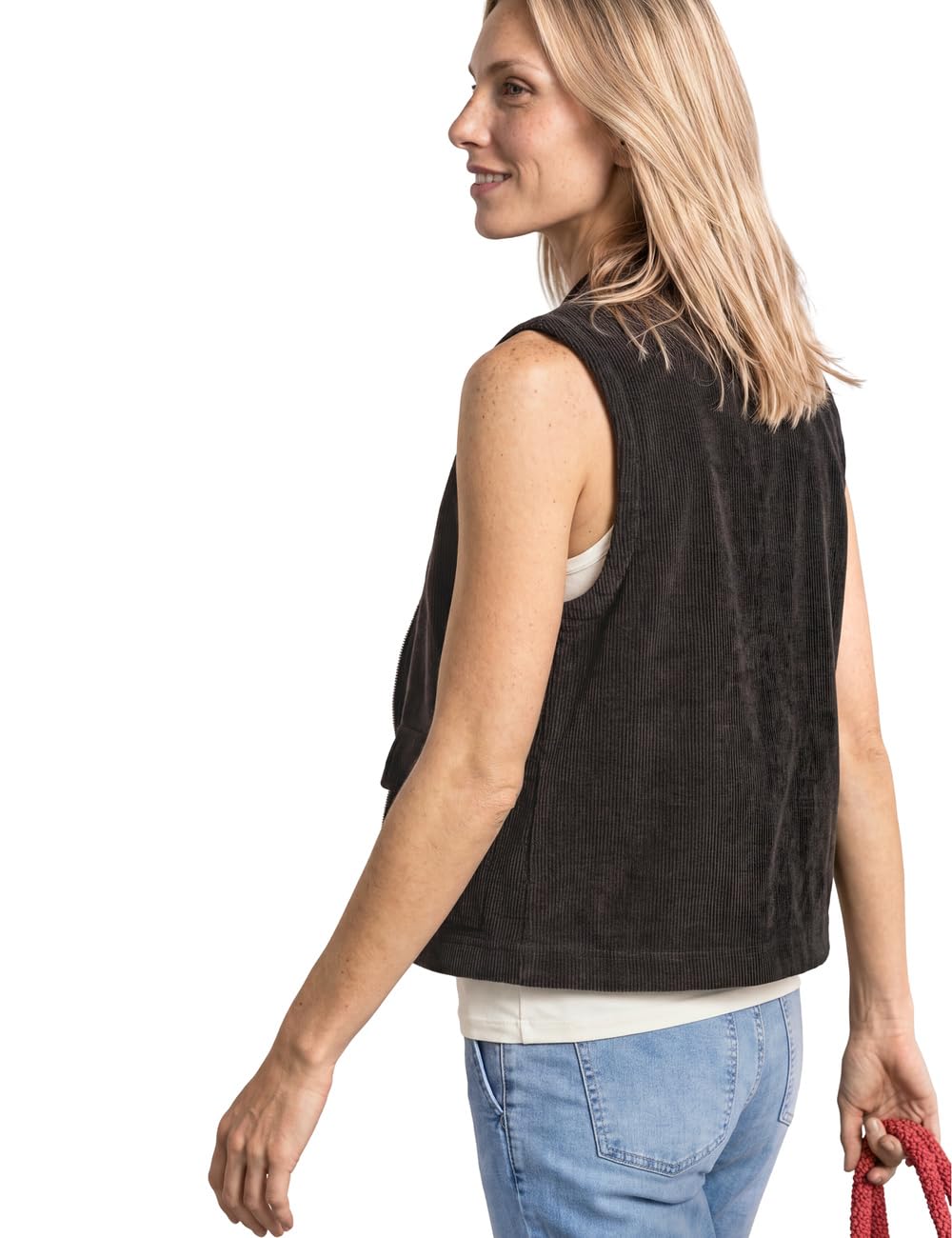 Street One 3231510 Gilet con Scollo Rotondo Effetto Corda Donna