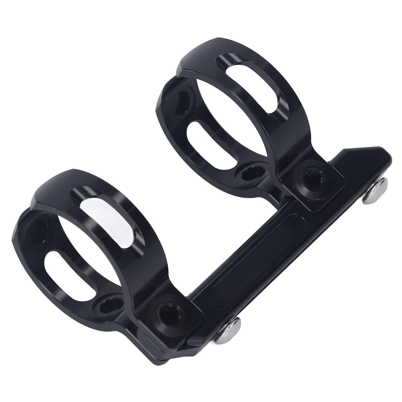 Soporte para Botella de Agua en el Tubo de la Silla de Bicicleta, Adaptador de aleación de Aluminio Plegable para Jaula de Botella de Agua de Bicicleta con Almohadillas Acolchadas,