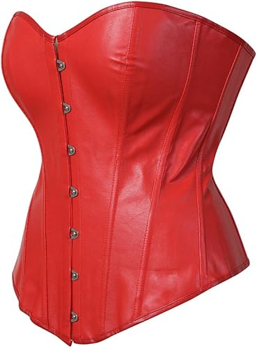 Miniatura 2 de Kranchungel - Corsé de cuero estilo steampunk para mujer Corsés góticos de cuero sintético para Halloween, disfraz, sesión de fotos para amantes