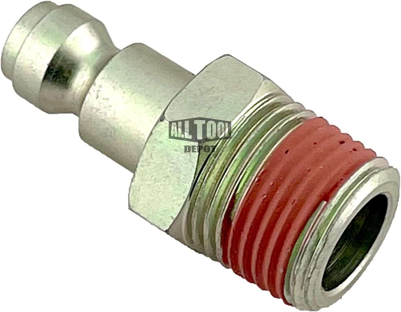 All Tool Depot UNIVERSAL TYPE Quick Connect 1/4" NPT Coupler x 3/8" NPT Male Thread Plug (2 Pack)