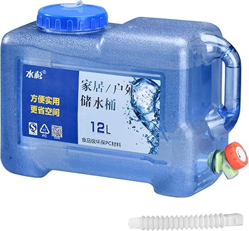 Miniatura 1 de Xuyuan Drinking Water Storage Container - Multipurpose Water Storage Carrier with Tap,Large Capacity Water Barrel for Home Hiking Backpack Camping