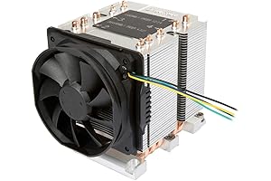 Dynatron B4A 1U Server CPU Heatsink with Copper Stacked Fin and Vapor...