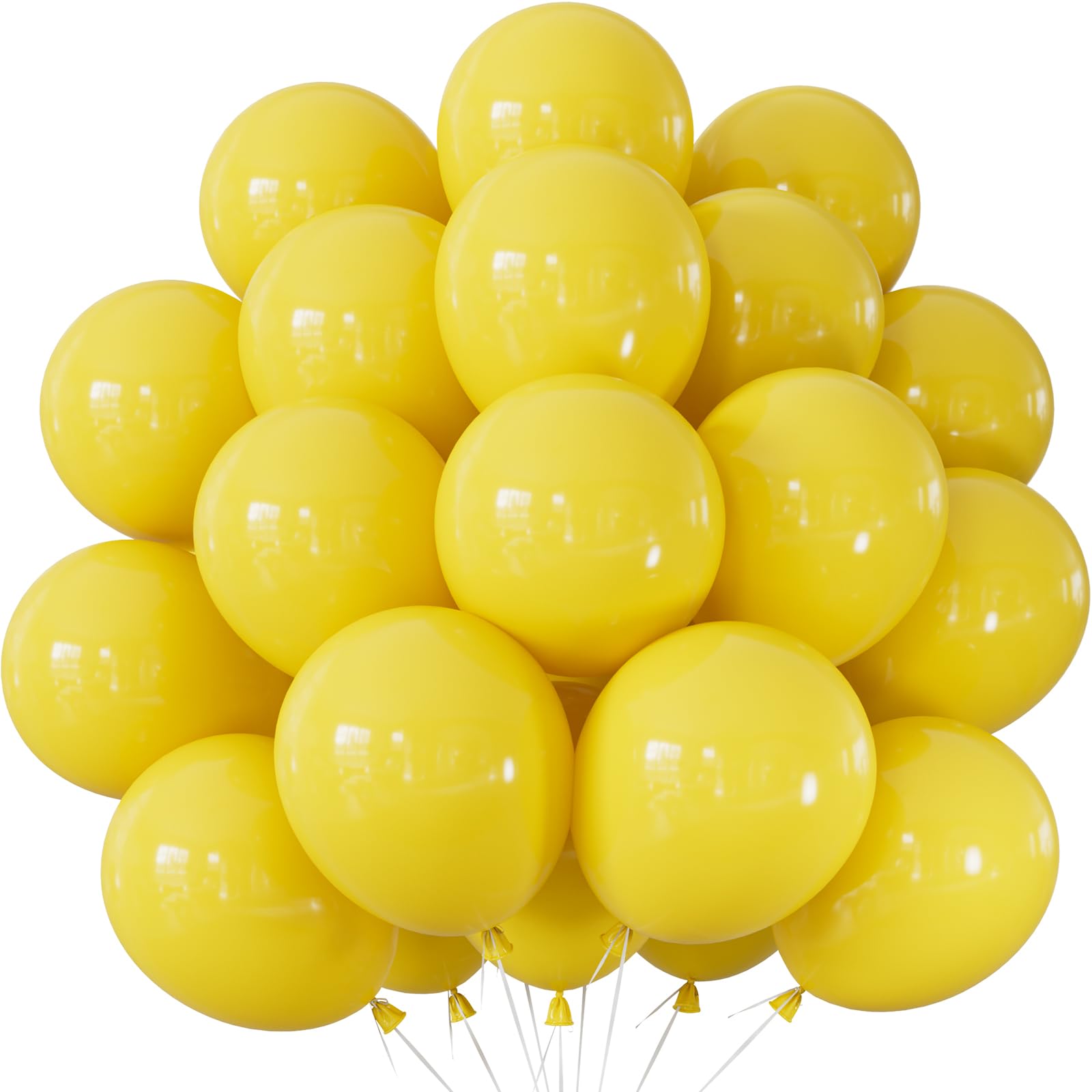 Adeyoo Yellow Balloons - 12 Inch Yellow Latex Balloons