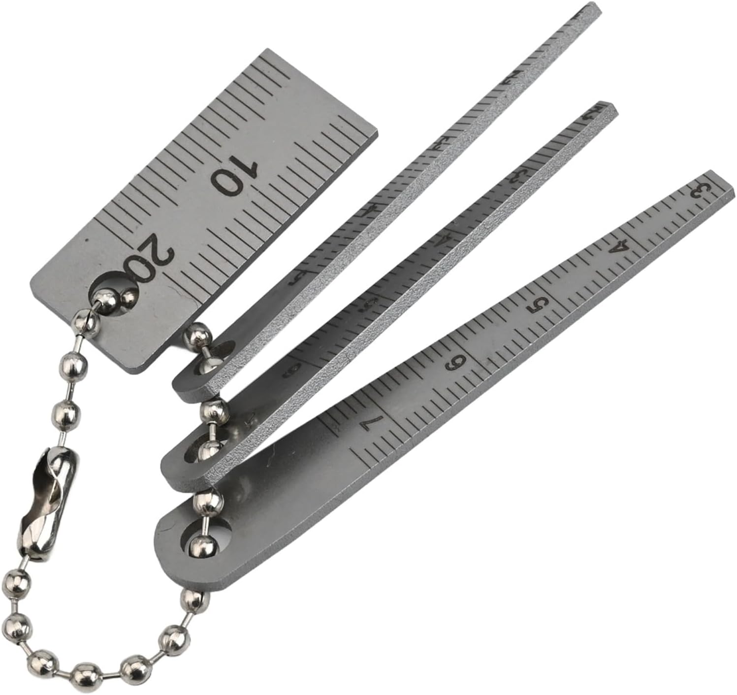 Steel Tapered Ruler Set 4pcs Gap Gauge Aperture Tool Wedge Feeler Woodworking Measurement Pocket Size