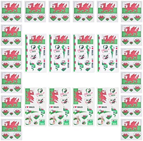 AhfuLife 24 Sheets World Cup Canada Flag Tattoos - Temporary Tattoo Transfer Stickers for 2022 World Cup European Cup Football Fan Support Event (Canada)
