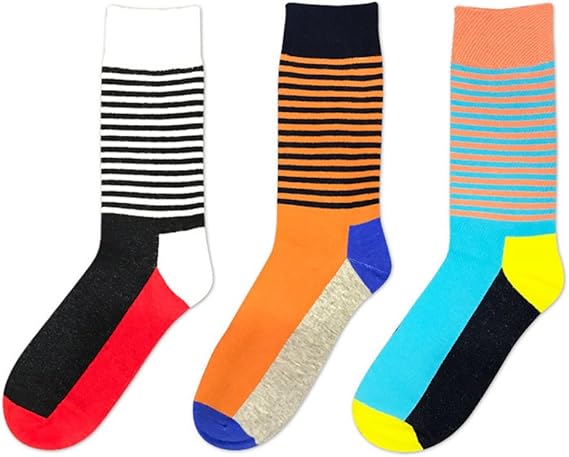 Amazon Lovart S Beauty メンズ 靴下 ビジネスソックス ポップスタイル カジュアル クルー丈 3足セット 12 スポーツソックス 通販