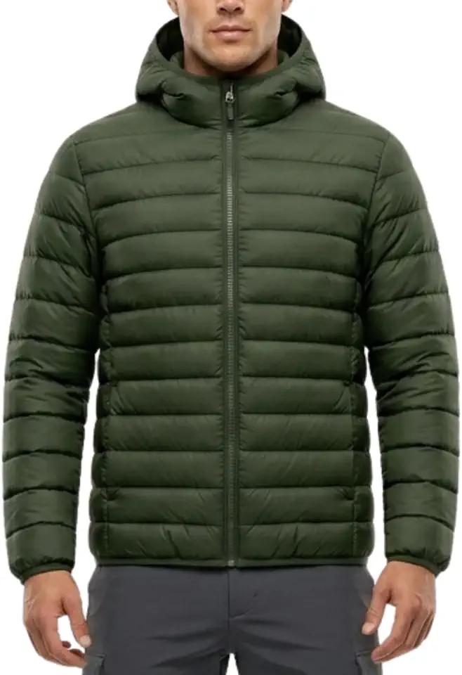 Jaqueta Puffer Masculina Bomber Gominho Premium Bobojaco Casaco Térmico Inverno Impermeável Leve e Confortável Slim Fit