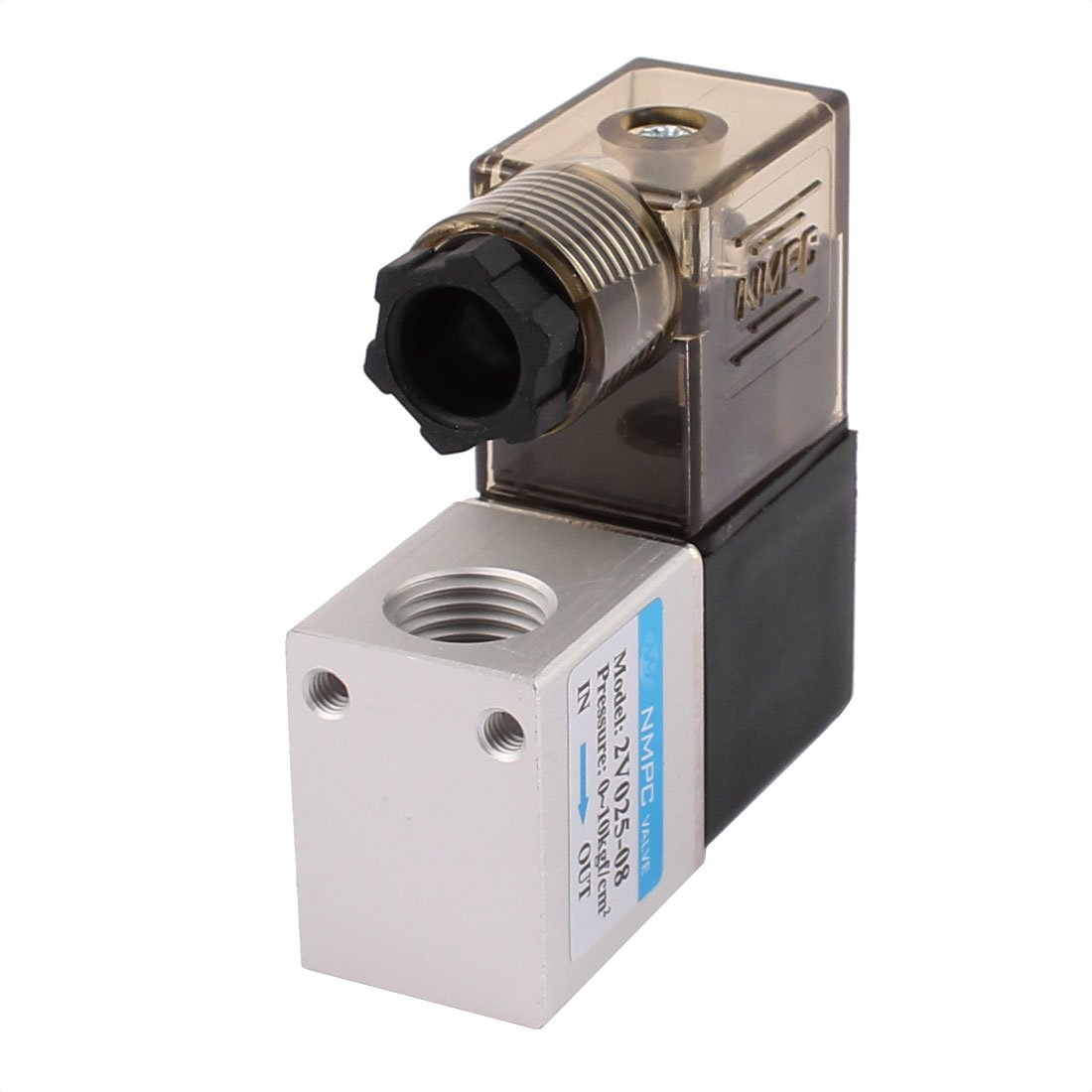 Électrovanne 2V025-08 12V DC en alliage robuste avec bobine isolée de 4.8W