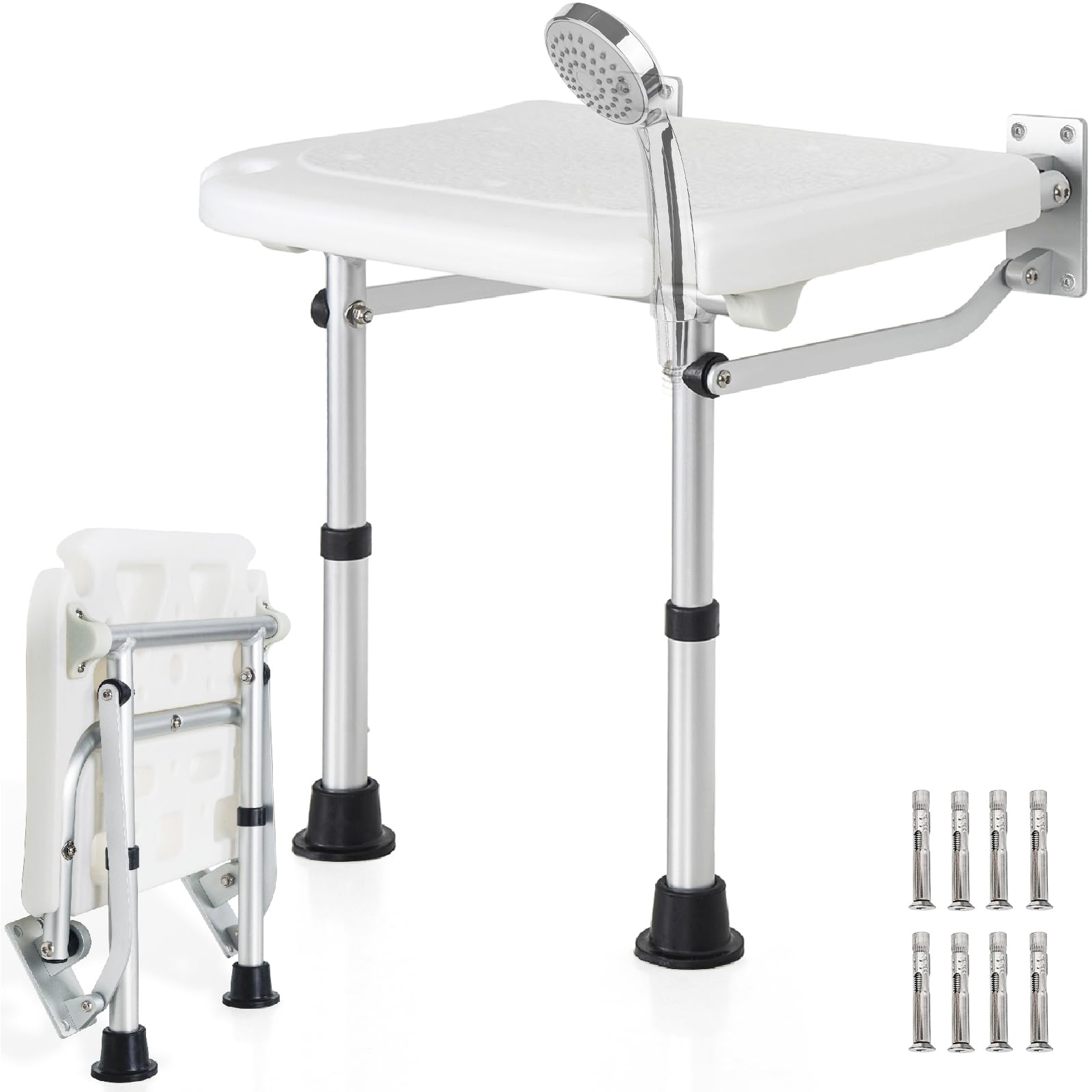 tabouret de douche pliable mural