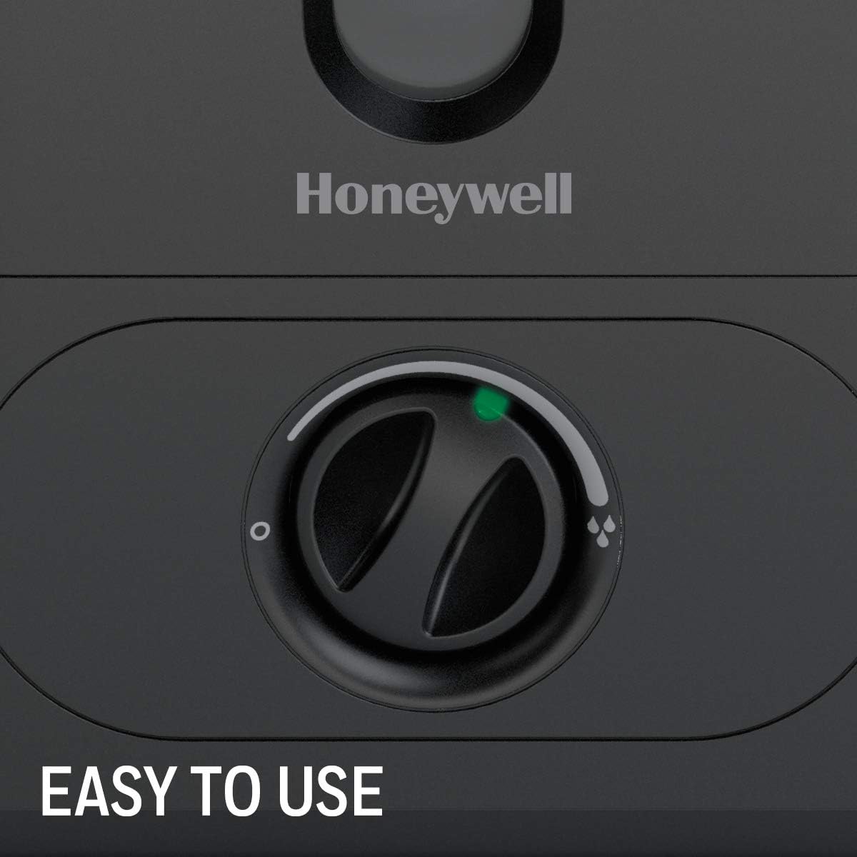 Honeywell Top Fill Cool Mist Humidifier Black Ultra Quiet with Auto Shut-Off, Variable Settings, Removeable Tank & Rotating Mist Nozzle for Medium to Large Rooms, Bedroom, Baby Room