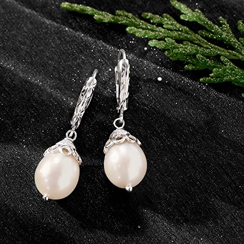 Ross-Simons 10-11mm Cultured Pearl Drop Earrings in Sterling Silver4