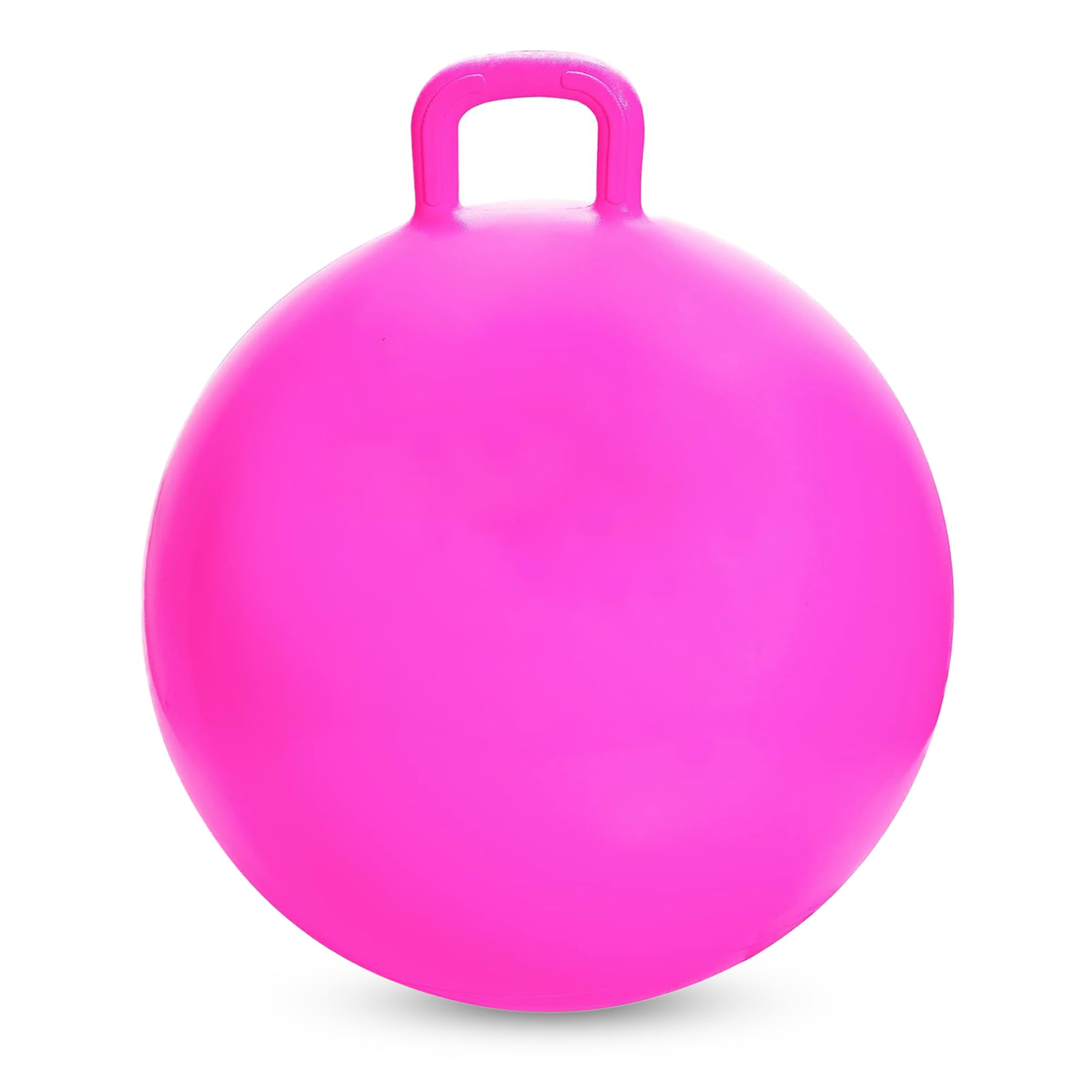 Toyshine 65cm Hopper Ball for Kids Ages 6+ Inflatable Hopping Balls Jumping Therapy Ball Toys Sit and Bounce Ball with Handle - Pink 4