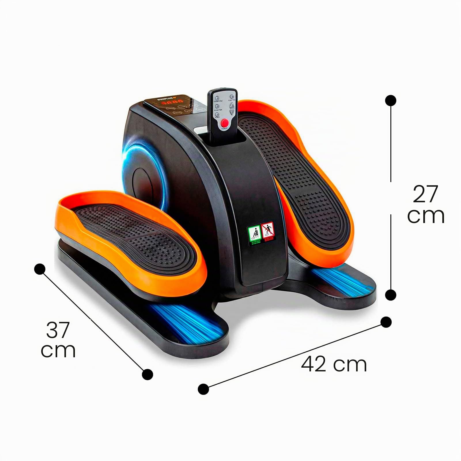 Mini Ellittica | Bidirezionale | Pedaliera Riabilitazione | Telecomando | Schermata velocità e calorie | Mini Cyclette | 3 Programmi Automatici | 60W