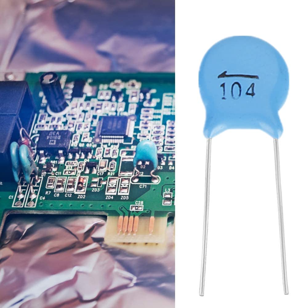 Amazon.co.jp: Tyenaza 50個 ブルー 0.1uF 1000V セラミックコンデンサ