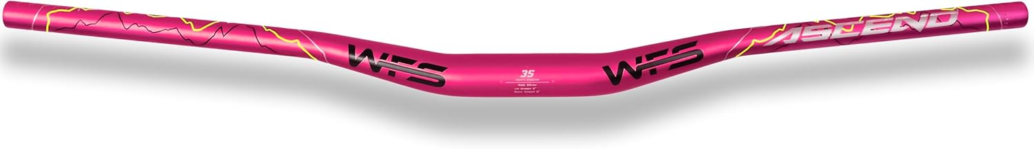 WFS Ascend 35 x 820mm Handlebar 25mm Rise, Red