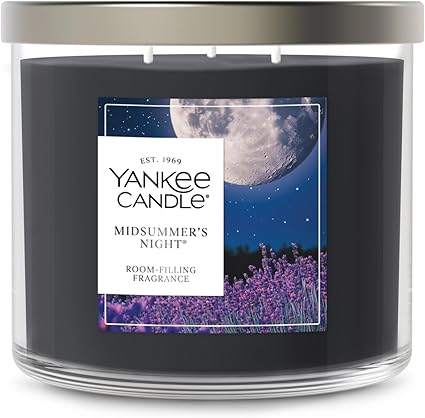 Yankee Candle 3 Wick Candle Jar, Scented Candle with up to 40 Hours of Burn Time, Premium Plant Wax Blend for Consistent Long Lasting Scent from First to Last Burn, Midsummer's Night