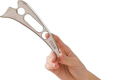 STICKON Gua Sha Herramienta de masaje de acero inoxidable GuaSha Scraping Herramientas IASTM Herramientas gran herramienta de movilización de