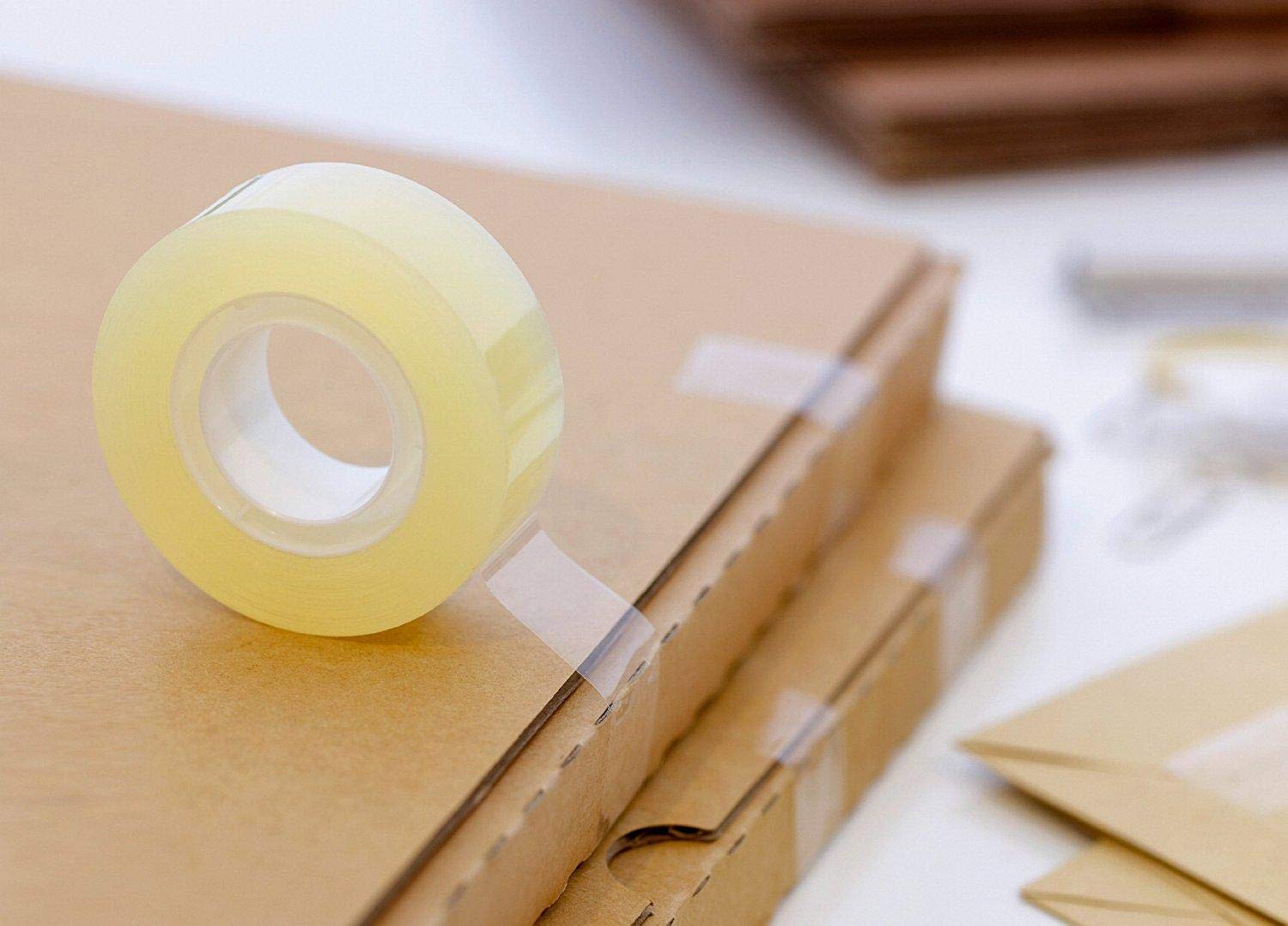 3M SCOTCH TRANSPARENT TAPE WITH DISPENSER 1/2X450 IN