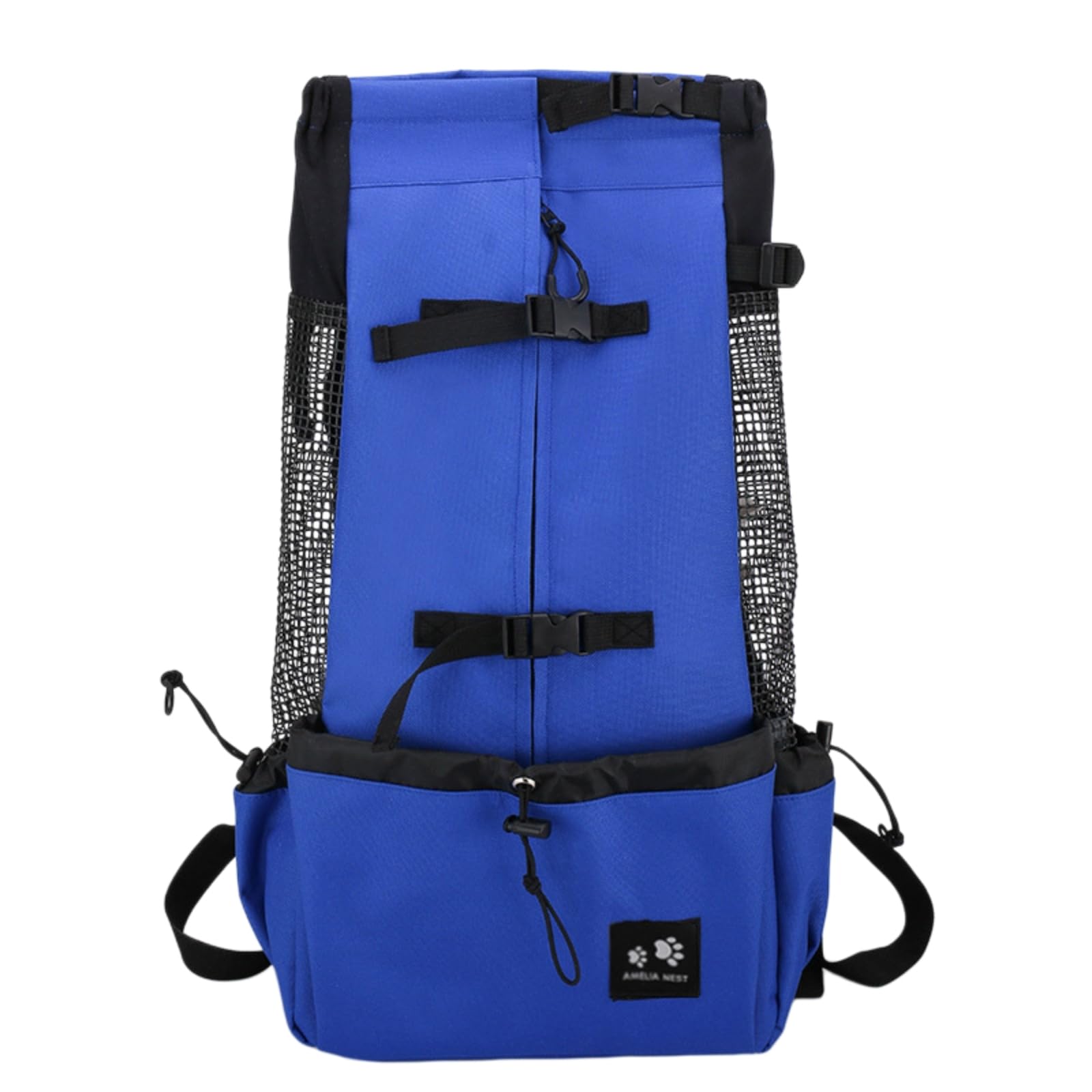 Borsa Viaggio Animali Zaino per Domestici in Nylon di Alta qualità Cani Piccoli E Medi, Traspirante Bicicletta All'aperto Escursioni Uso Quotidiano-Black-m-Advise 5-8kg-cn