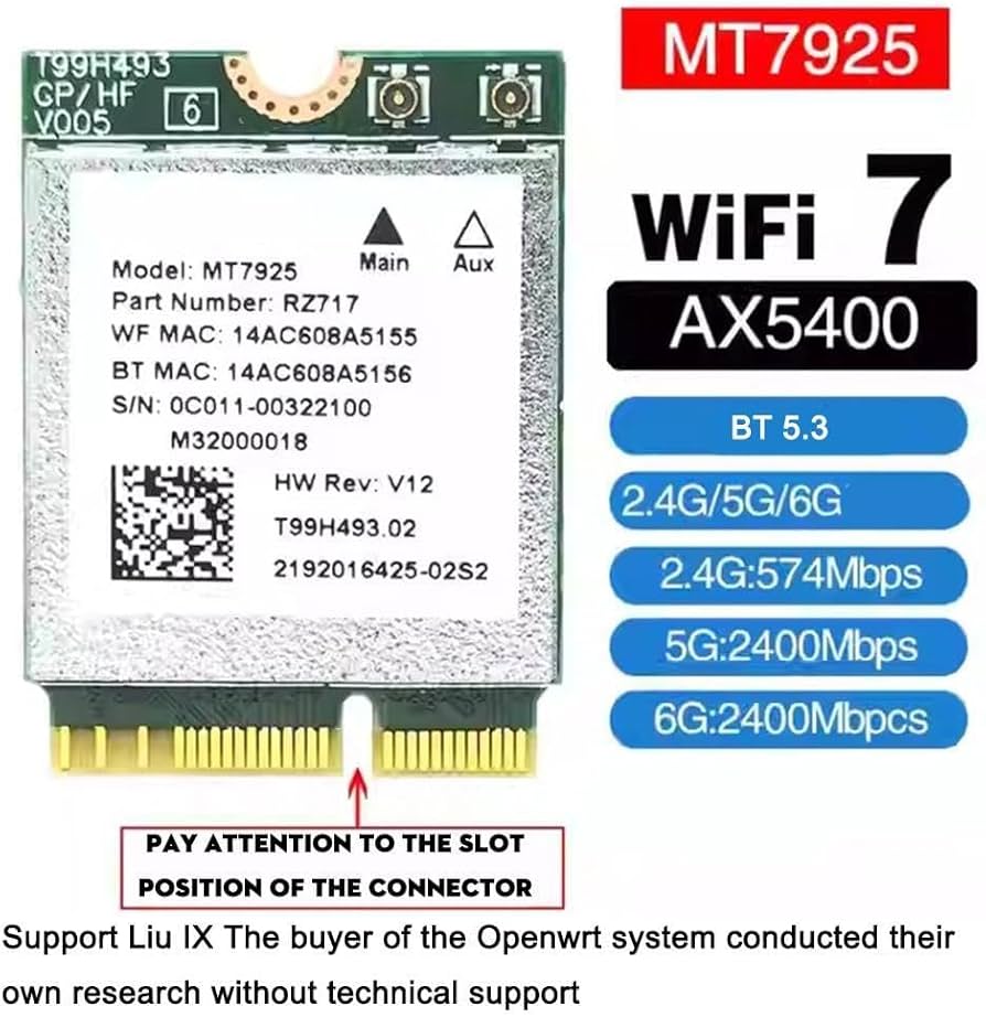 Amazon | Wi-Fi 7 MT7925 ワイヤレス LAN カード ネットワーク カード Amazon | Wi-Fi 7 MT7925 ワイヤレス LAN カード ネットワーク カード