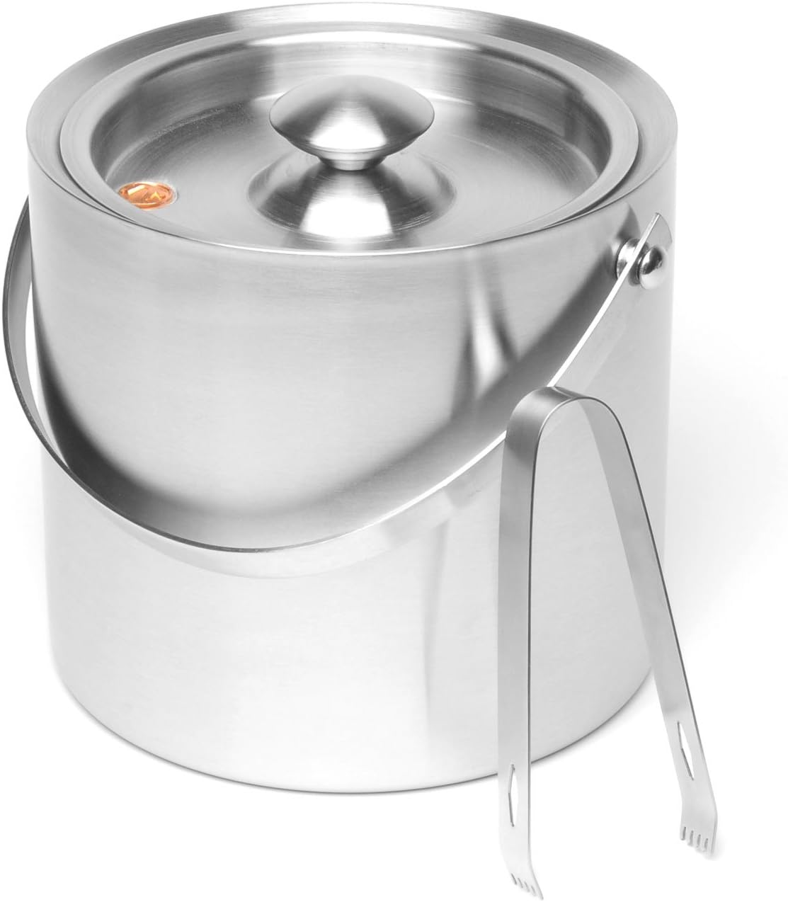 Outset 3Quart StainlessSteel Ice Bucket and Tongs Home
