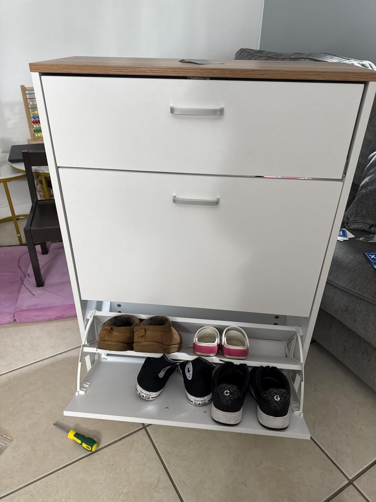 Customer photo of shoe cabinet