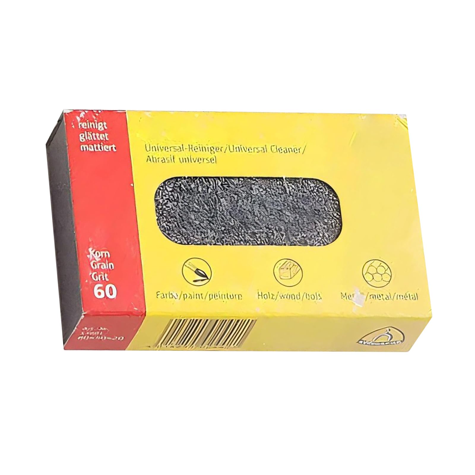 Bloc gomme à grain fin 80 x 50 x 20 mm finition lisse en acier inoxydable pour enlever les rayures et polissage durable pour la maison et l'atelier